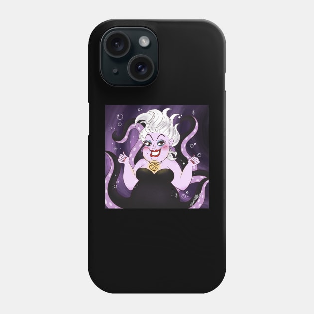 Purple Villain Phone Case by Bella Illustration 