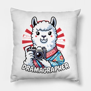 llama photographer Pillow