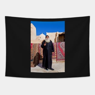 Egypt. Monastery of St.Anthony. Coptic Monk. Tapestry