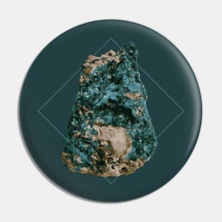 Dioptas Gemstone Pin