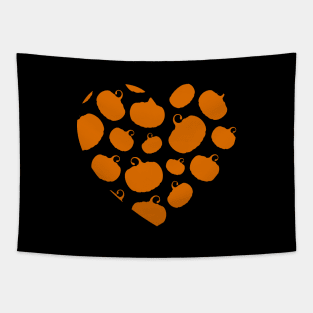 Pumpkin heart Tapestry