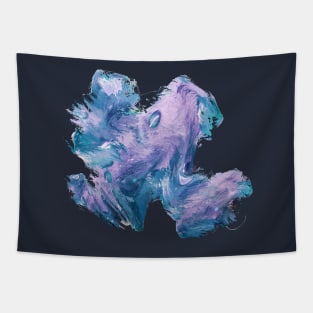 Art Pink Blue Hart Tapestry