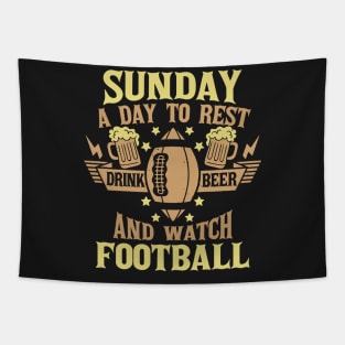 Sundays are for Beer and Football Tapestry