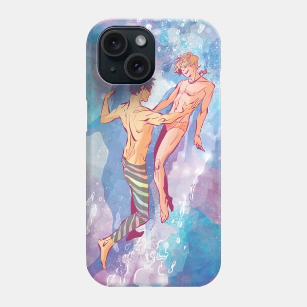 Rei and Nagisa Phone Case by Joanna Estep