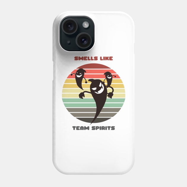 Sunset Ghosts / Smells Like Team Spirits Phone Case by nathalieaynie