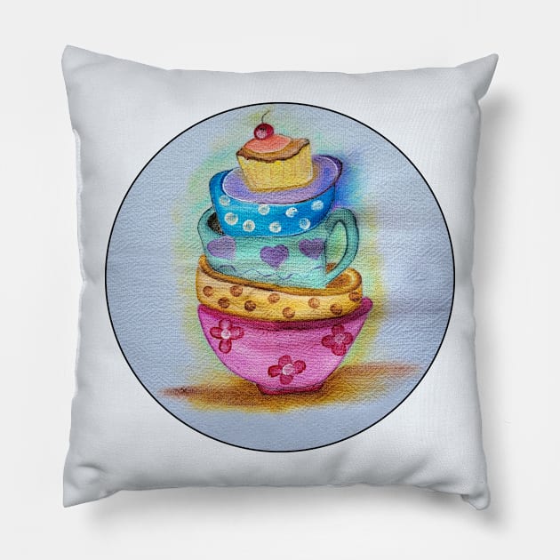 A cupcake on top Pillow by fadavieira