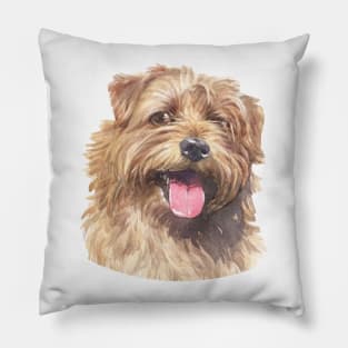 Copy of Norfolk Terrier Watercolor Art Pillow