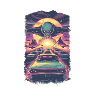 area 51, aliens, resident alien, abduction, alien invasion, ufo, sci fi, extraterrestrial, space, roswell, flying saucer, ufos T-Shirt