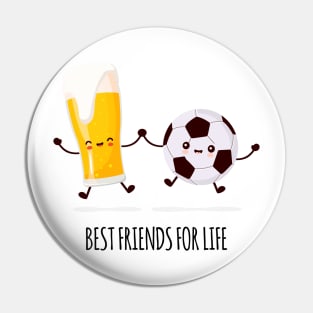 Soccer Best Friends for Life Pin
