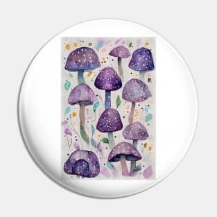 Purple Mushrooms Pin