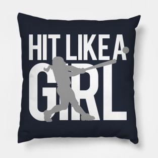 Hit Like a Girl Pillow