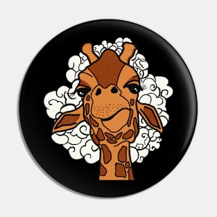 Giraffe amidst the Clouds Pin