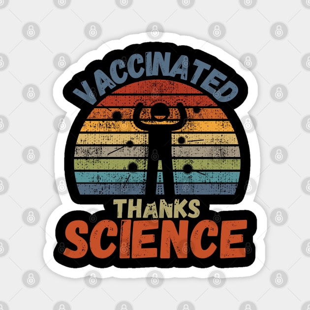 Vaccinated Thanks Science Magnet by maxdax