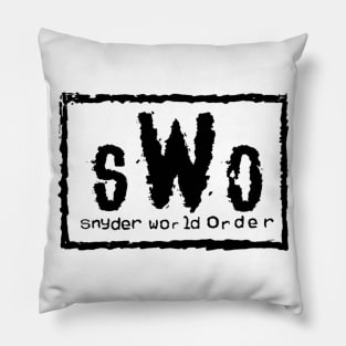 Snyder World Order (sWo - Black Logo) Pillow