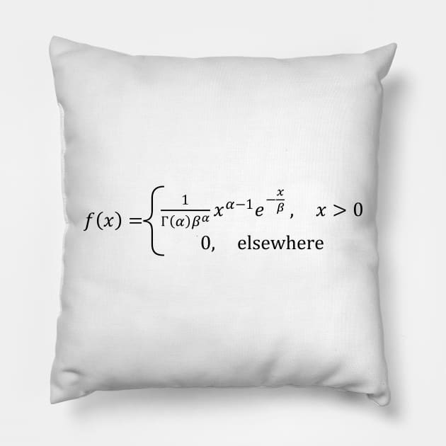 Gamma Distribution Pillow by ScienceCorner