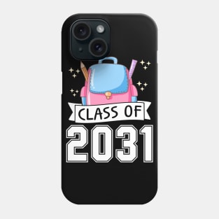 Class of 2031 Grow with me gift for kindergarten, preschool boys, girls and teachers Phone Case