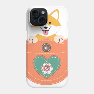 Corgi in Pocket Funny Gifts Love Dog Phone Case