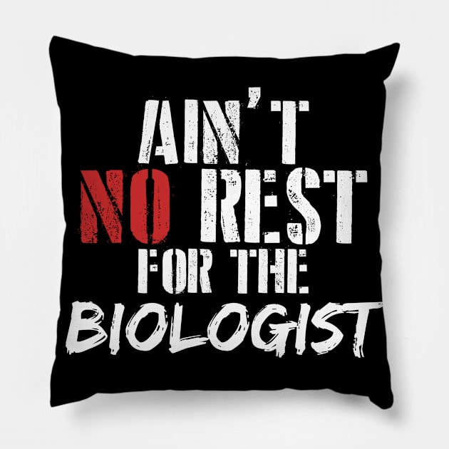 World's best biologist . Perfect present for mother dad friend him or her Pillow by SerenityByAlex