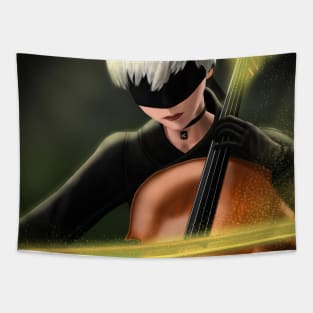 9S (With Blindfold) Tapestry