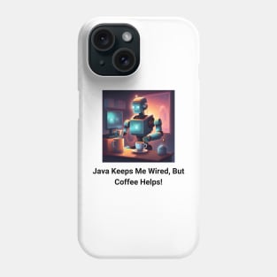 Caffeine-Powered Coding: 'Java' Keeps Me Wired, Coffee Keeps Me Going Phone Case