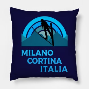 Milano, Cortina, Italia Pillow