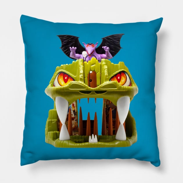 Fortress of Fangs Pillow by Galactic Happy Hour