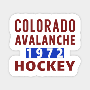 Colorado Avalanche Hockey 1972 Classic Magnet