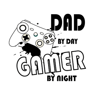 Gamer Dad Shirt, Dad By Day Gamer By Night, Dad Shirt, Father Shirt, Fathers Day Shirt, Video Game Shirt for Dads, Gaming Dad Gift T-Shirt