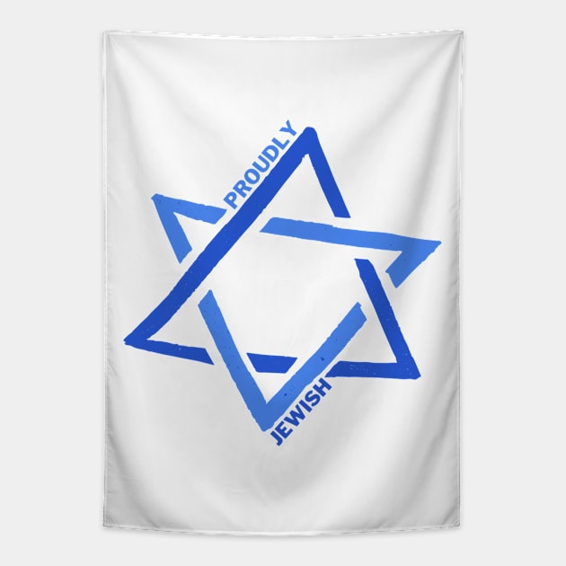 Proudly Jewish - Proud to Be Jewish - Jewish Pride Tapestry by Everyday Inspiration