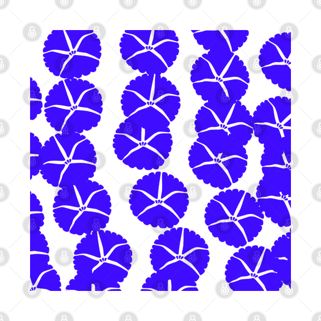 blue flower abstract pattern background by Artistic_st