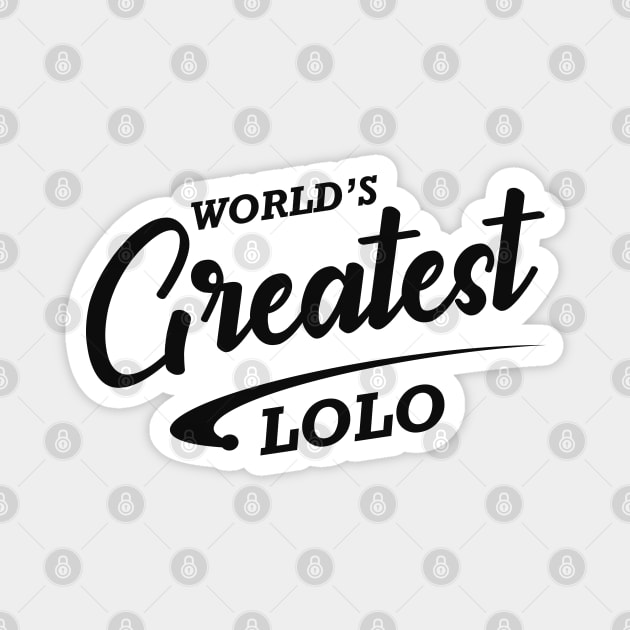 Lolo - World's greatest lolo Magnet by KC Happy Shop