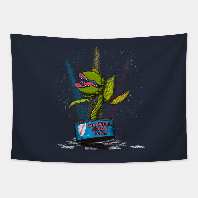 Dancing with the Plants: Audrey II Tapestry by ikado