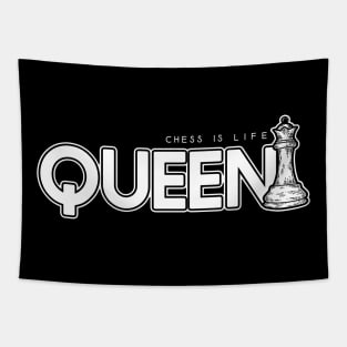 Chess Is Life - Queen Tapestry