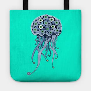 Blue Jellyfish Tote