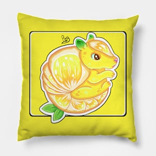 Lemon Yellow Armadillo Pillow