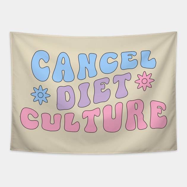 Diet Culture Shirt - Cancel Diet Culture Tapestry by blacckstoned