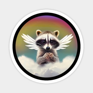 My Raccoon Angel Magnet