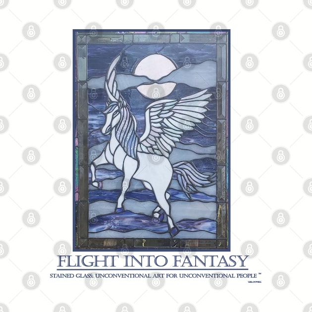 Flight Into Fantasy Stained Glass for Light by LeiaPowellGlass