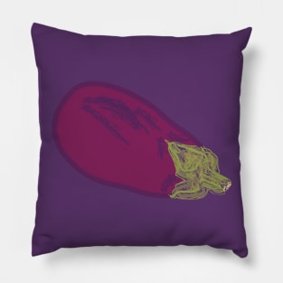 big eggplant / aubergine Pillow