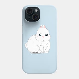 Netherland Dwaft Blue Eye White Rabbit . Bunniesmee Phone Case