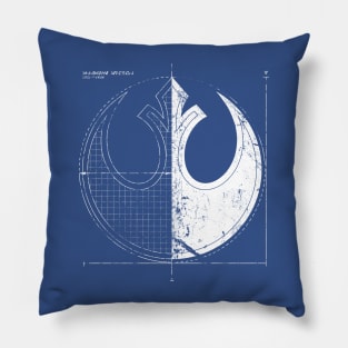 Rebel Blueprint Pillow