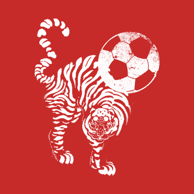 Korean soccer red tee for world cup by LND4design