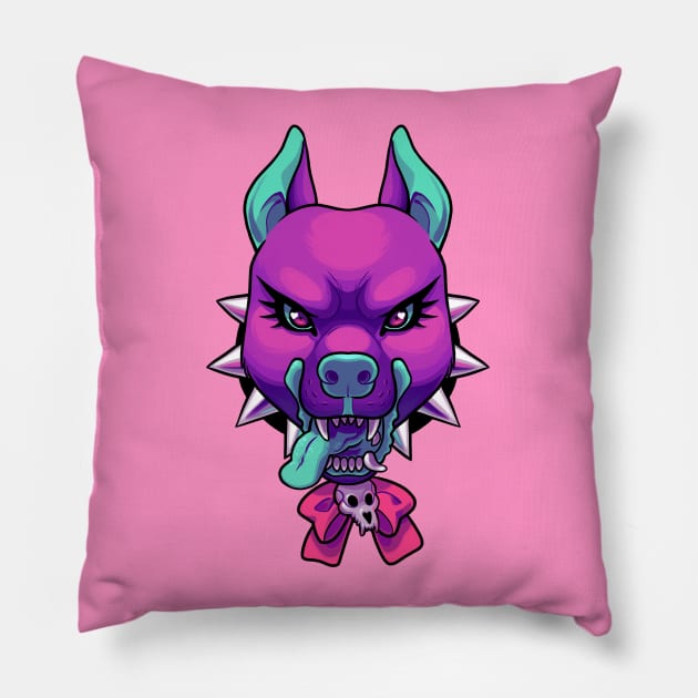 Pitbull Princess Pillow by whitekitestrings