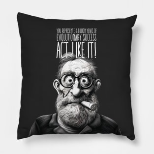 Puff Sumo: You Represent 3.8 Billion Years of Evolutionary Success. Act Like It! Pillow