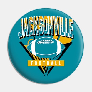 Jacksonville Football Retro Gameday Pin