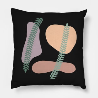 Minimalist Abstract Plant Design Pillow