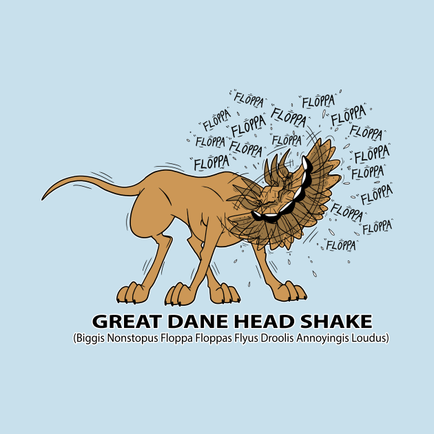 Great Dane Head Shake by DaleToons