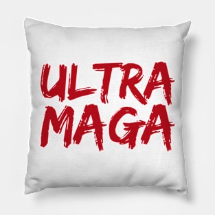 Ultra Maga Red Graphic Pillow