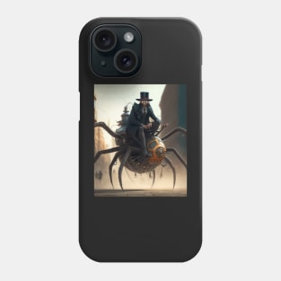 Steampunk spider rider riding mechanical robot mashine steampunk animal Phone Case