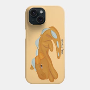 Oliver the orange Dino - The Scaly Friend's Collection Artwort By TheBlinkinBean Phone Case